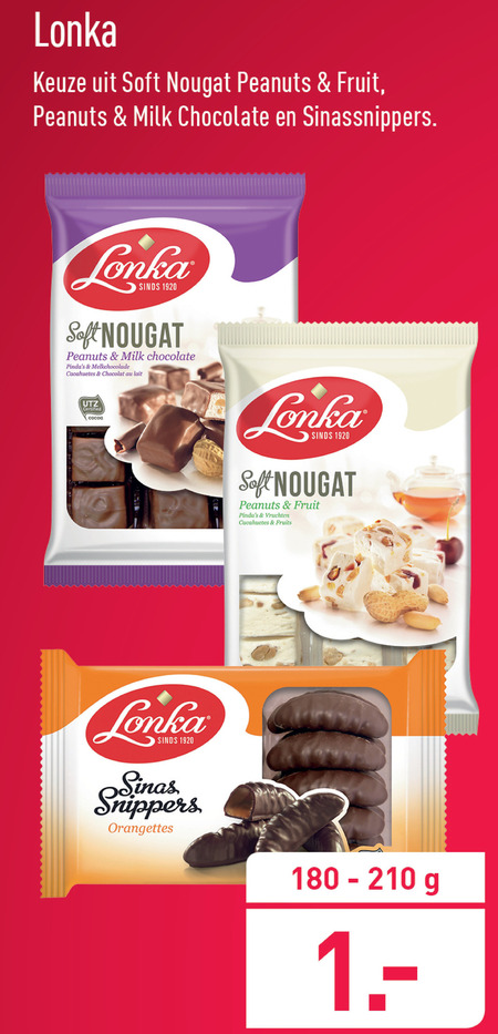 Lonka   noga, chocolade folder aanbieding bij  Aldi - details