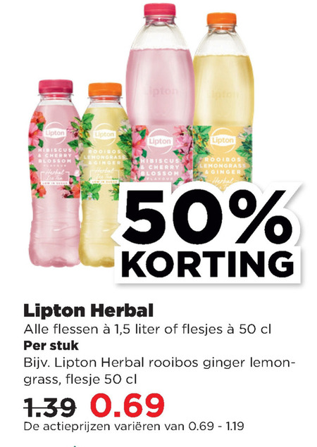 Lipton   ice tea folder aanbieding bij  Plus - details