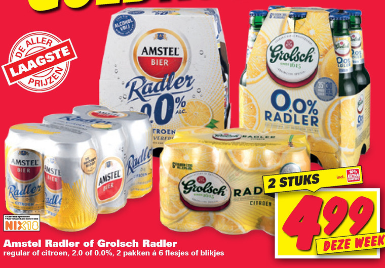 Grolsch   radler bier folder aanbieding bij  Nettorama - details