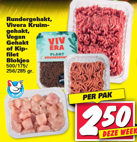 Vivera   rundergehakt, vegetarisch folder aanbieding bij  Nettorama - details