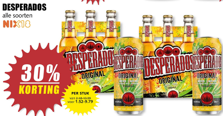 Desperados   speciaalbier folder aanbieding bij  MCD Supermarkt Basis - details