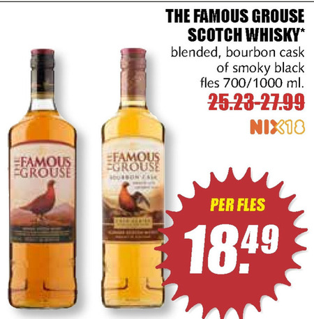 Famous Grouse   whisky folder aanbieding bij  MCD Supermarkt Basis - details