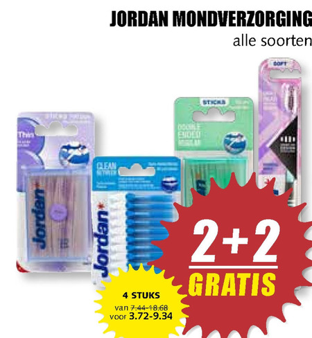 Jordan   mondverzorging, flosdraad folder aanbieding bij  MCD Supermarkt Basis - details