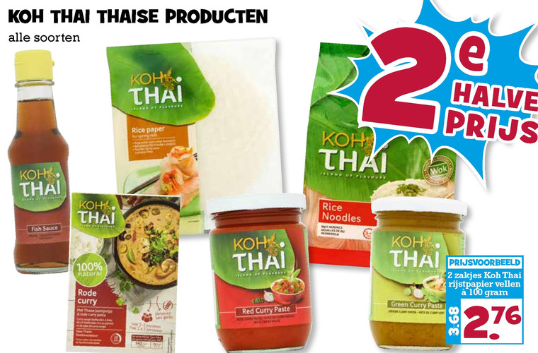 Koh Tai   noodles, kokosmelk folder aanbieding bij  Boons Markt - details