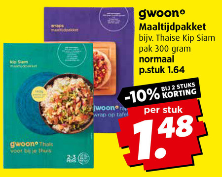 Gwoon   maaltijdmix folder aanbieding bij  Boni - details