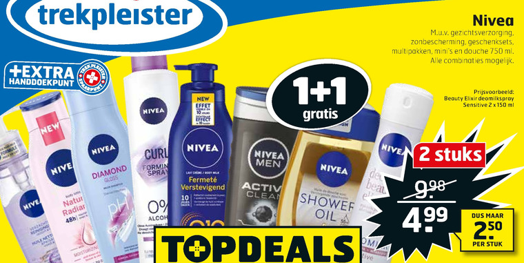 Nivea   dagcreme, shampoo folder aanbieding bij  Trekpleister - details