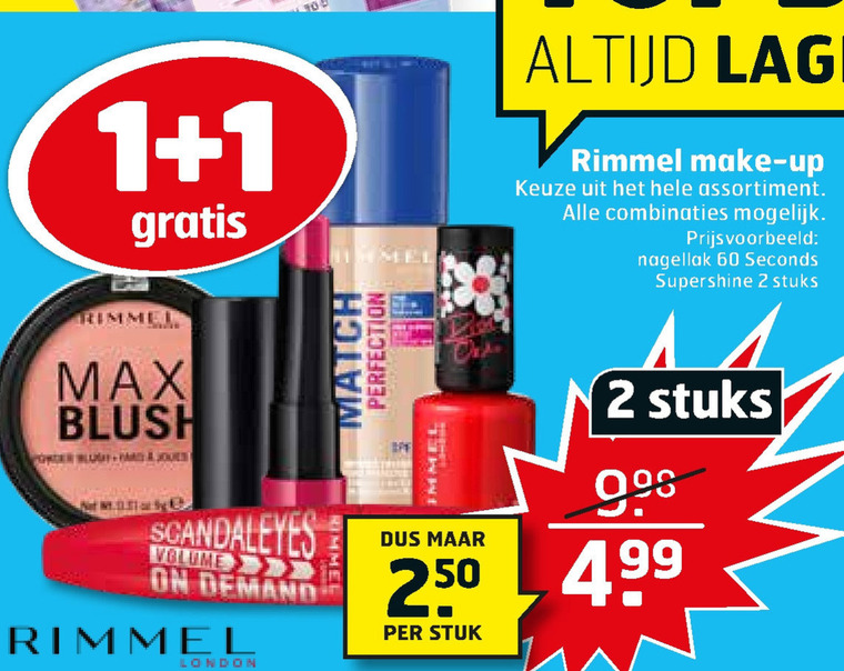 Rimmel   gezichtspoeder, foundation folder aanbieding bij  Trekpleister - details