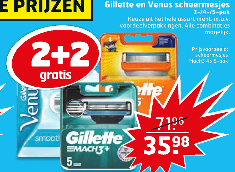 Gillette Venus   dames scheermesje, scheermesjes folder aanbieding bij  Trekpleister - details