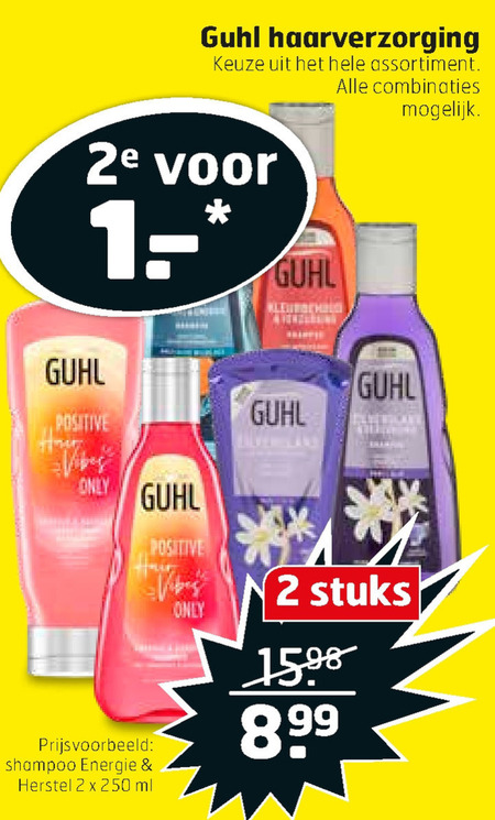 Guhl   haarverzorging, conditioner folder aanbieding bij  Trekpleister - details