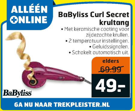 BaByliss   haarkrultang folder aanbieding bij  Trekpleister - details