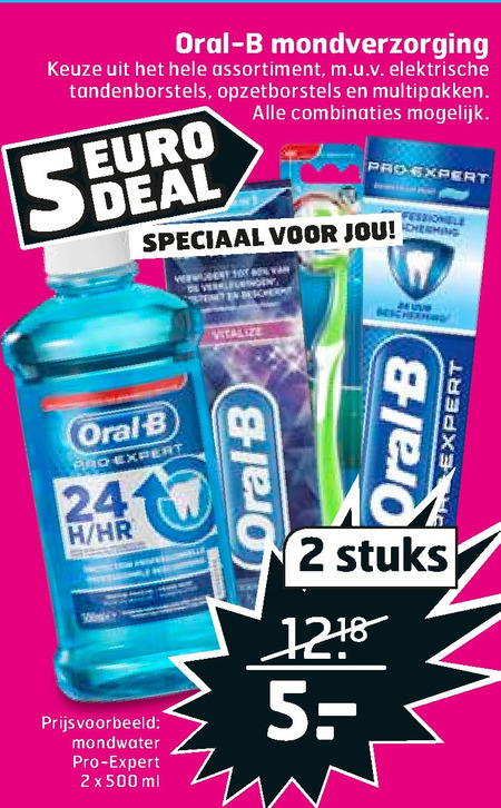 Oral-B   tandpasta, tandenborstel folder aanbieding bij  Trekpleister - details