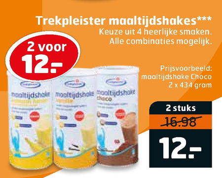 Trekpleister Huismerk   afslankmaaltijd folder aanbieding bij  Trekpleister - details