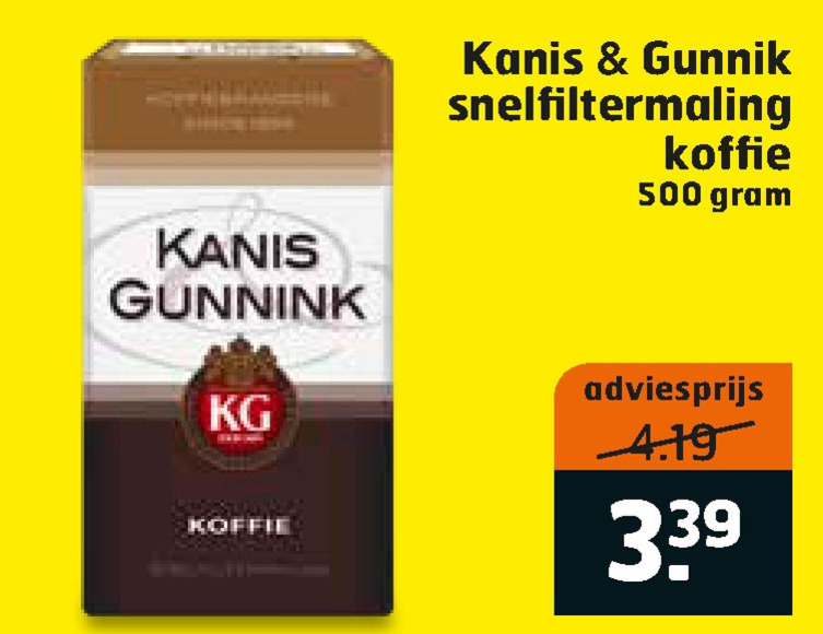 Kanis en Gunnink   koffie folder aanbieding bij  Trekpleister - details