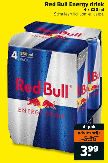 Red Bull   energiedrank folder aanbieding bij  Trekpleister - details