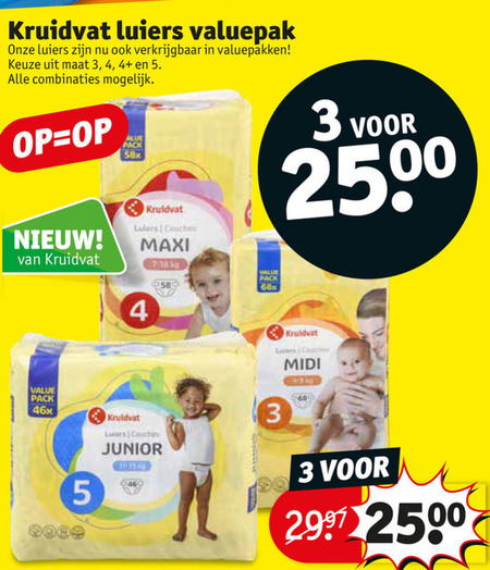 Kruidvat Huismerk   luiers folder aanbieding bij  Kruidvat - details