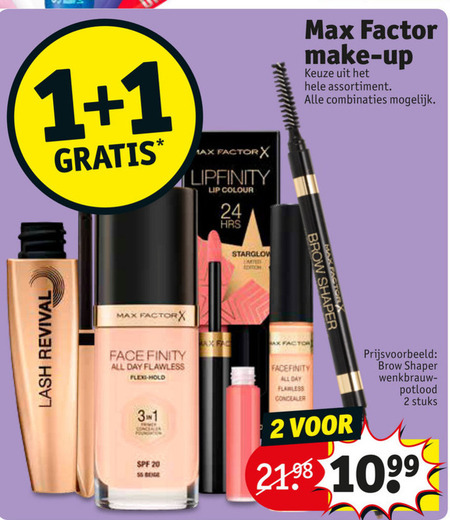 Max Factor   foundation, mascara folder aanbieding bij  Kruidvat - details