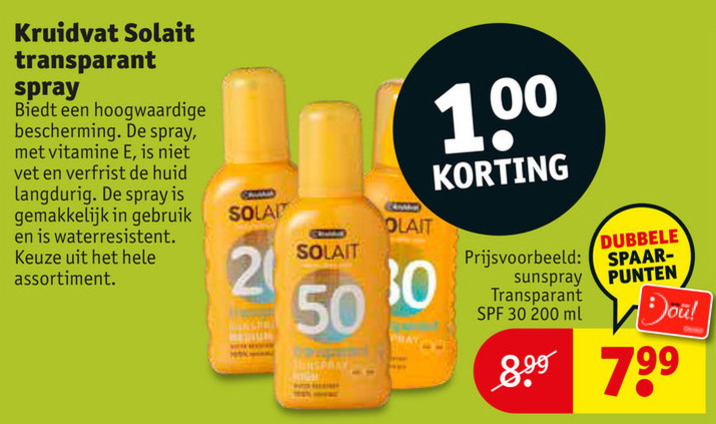 Kruidvat Huismerk   zonnebrandolie, aftersun folder aanbieding bij  Kruidvat - details