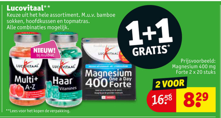 Lucovitaal   voedingssupplement folder aanbieding bij  Kruidvat - details