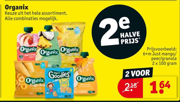 Organix Goodies   babyvoeding folder aanbieding bij  Kruidvat - details