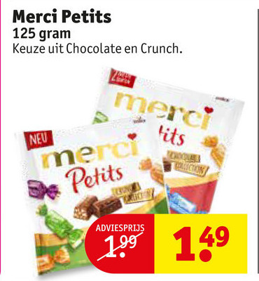 Merci   chocolade folder aanbieding bij  Kruidvat - details