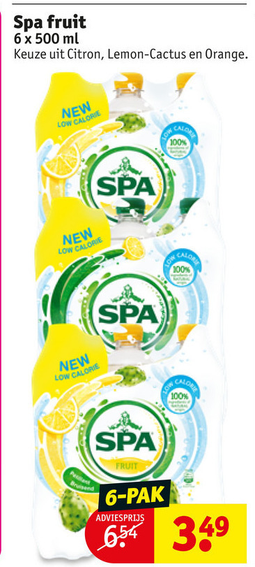 Spa en Fruit   fruitdrank folder aanbieding bij  Kruidvat - details