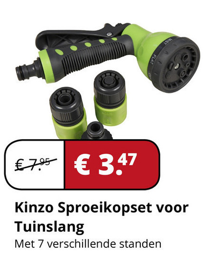 Kinzo   pistoolbroes folder aanbieding bij  Voordeeldrogisterij.nl - details