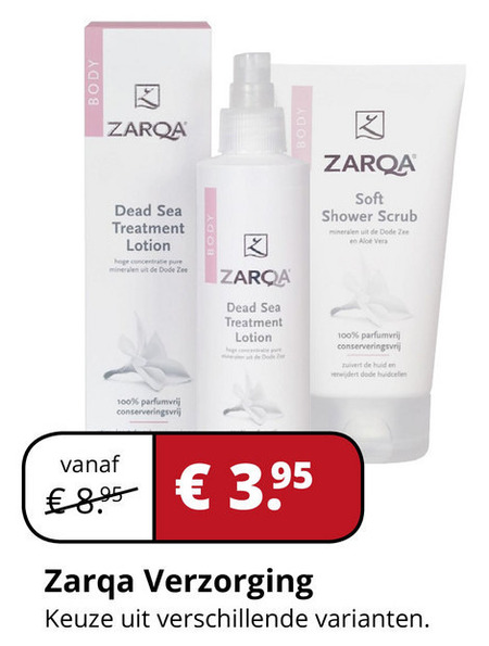 Zarqa   gezichtsverzorging, bodylotion folder aanbieding bij  Voordeeldrogisterij.nl - details