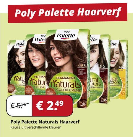 Poly Palette   haarkleuring folder aanbieding bij  Voordeeldrogisterij.nl - details