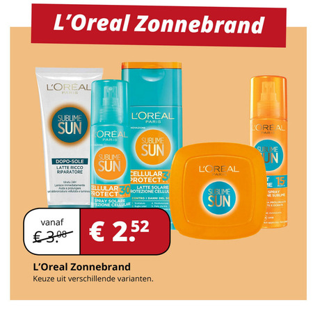 L Oreal   zonnebrandolie folder aanbieding bij  Voordeeldrogisterij.nl - details