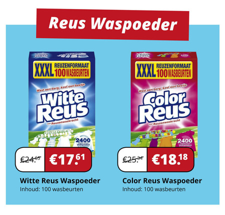 Color Reus   wasmiddel folder aanbieding bij  Voordeeldrogisterij.nl - details