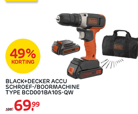 Black and Decker   accuboormachine folder aanbieding bij  Praxis - details