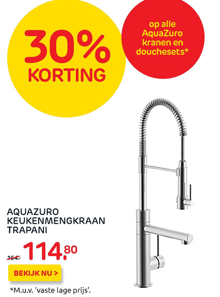 Aquazuro   kraan, thermostaatkraan folder aanbieding bij  Praxis - details