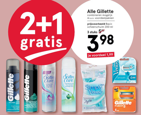 Gillette Venus   scheermesjes, wegwerpscheermesjes folder aanbieding bij  Etos - details