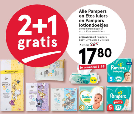 Etos Huismerk   luierbroekjes, luiers folder aanbieding bij  Etos - details