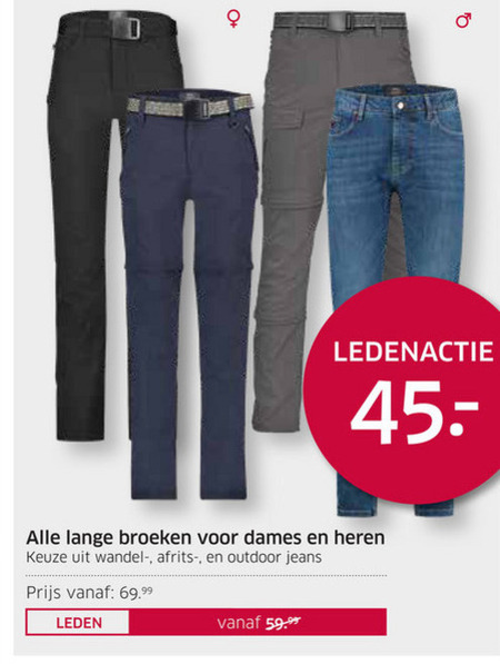 Human Nature   damesbroek, herenbroek folder aanbieding bij  ANWB - details