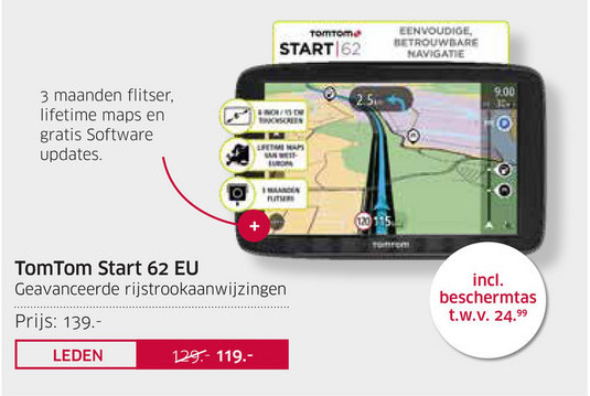 Bomen planten Discriminatie op grond van geslacht manager TomTom auto navigatie folder aanbieding bij ANWB - details