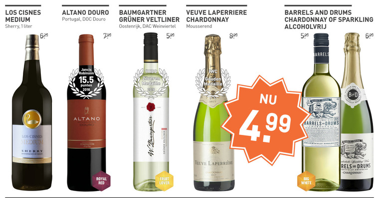 Altano   witte wijn, sherry folder aanbieding bij  Gall & Gall - details