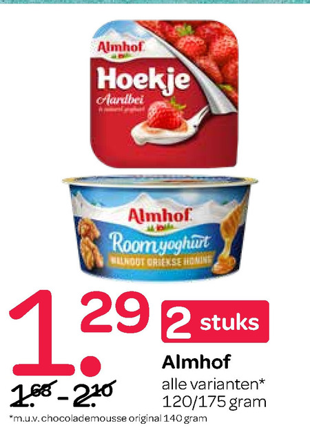 Almhof   vruchtenyoghurt folder aanbieding bij  Spar - details