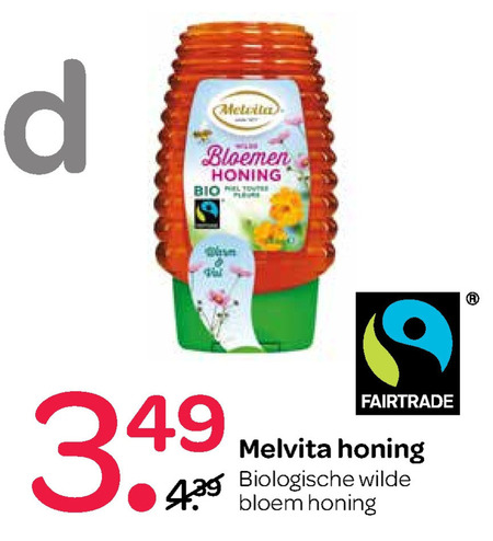 Melvita   honing folder aanbieding bij  Spar - details