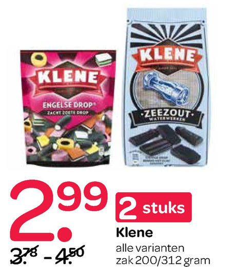 Klene   drop folder aanbieding bij  Spar - details