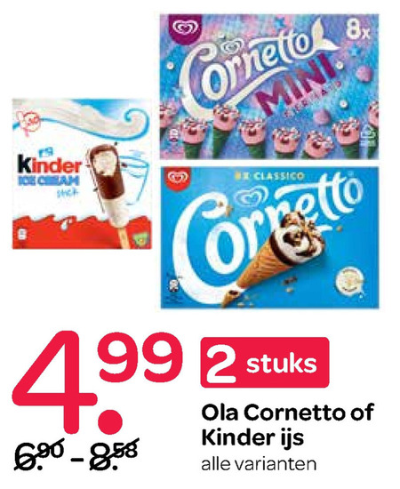 Kinder   ijscornets, ijslollies folder aanbieding bij  Spar - details