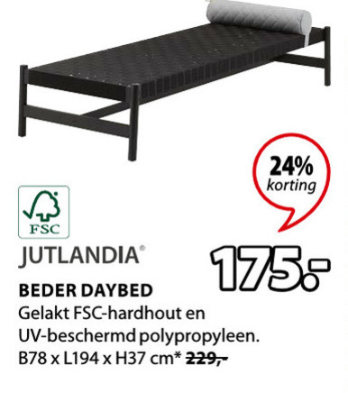 Jutlandia   ligbed folder aanbieding bij  Jysk - details