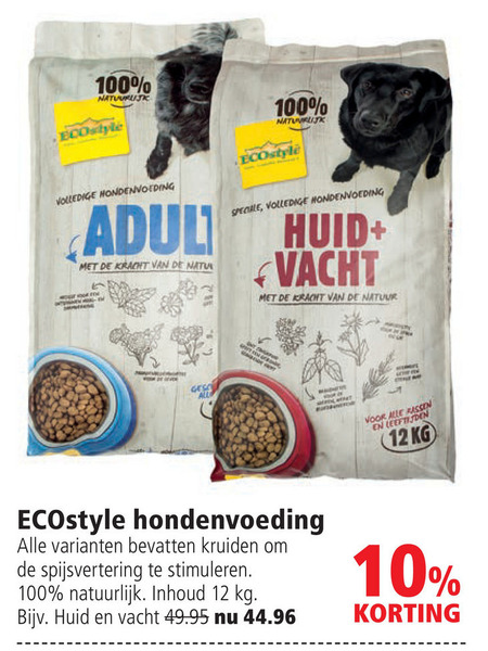 Ecostyle   hondenvoer folder aanbieding bij  Welkoop - details