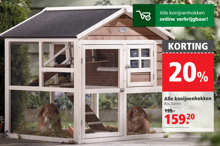 konijnenhok folder aanbieding bij -