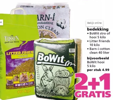 Bowit   stro, kooibodembedekking folder aanbieding bij  Ranzijn Tuin en Dier - details