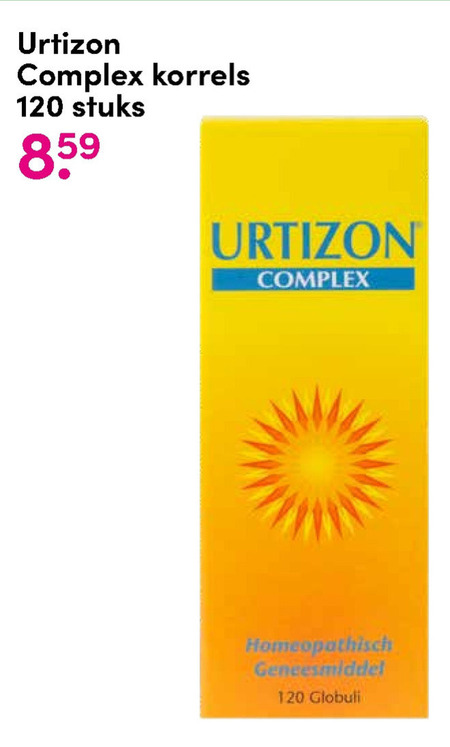 Urtizon   homeopatie folder aanbieding bij  DA - details