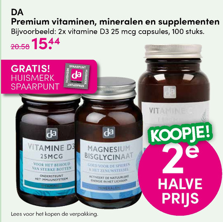 DA Huismerk   voedingssupplement, multivitaminen folder aanbieding bij  DA - details