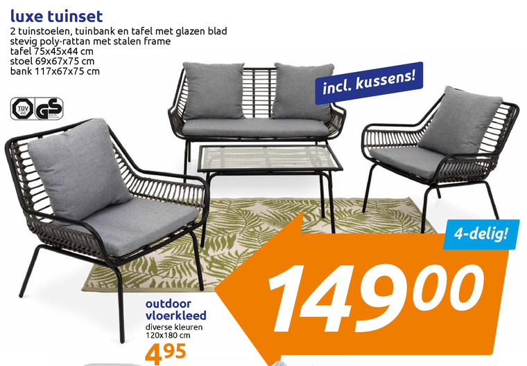 magneet Ongemak Signaal loungeset folder aanbieding bij Action - details