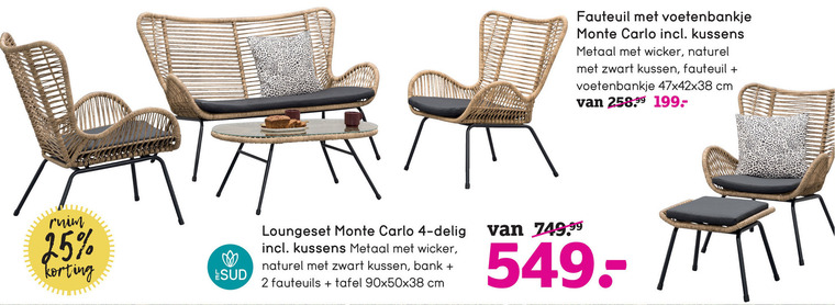 Le Sud   loungeset folder aanbieding bij  Leenbakker - details