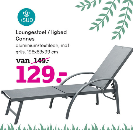 Le Sud   ligbed folder aanbieding bij  Leenbakker - details